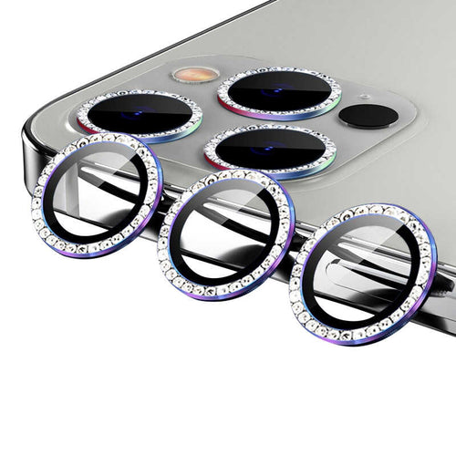 iPhone 12 Pro Max Zore CL-06 Kamera Lens Koruyucu - Colorful