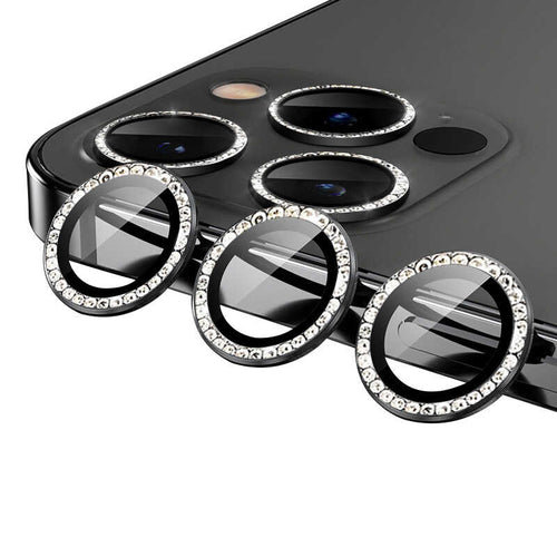 iPhone 12 Pro Max Zore CL-06 Kamera Lens Koruyucu - Siyah
