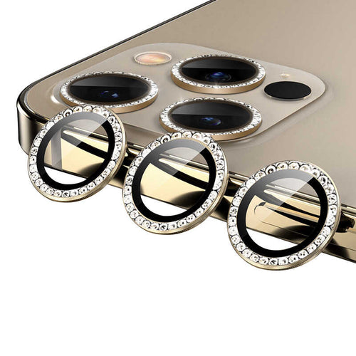 iPhone 12 Pro Max Zore CL-06 Kamera Lens Koruyucu - Gold