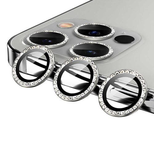 iPhone 12 Pro Max Zore CL-06 Kamera Lens Koruyucu - Gümüş