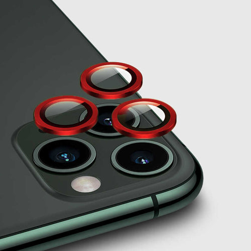 iPhone 12 Pro Zore CL-02 Kamera Lens Koruyucu - Kırmızı