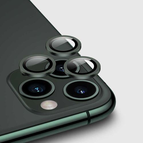 iPhone 12 Pro Zore CL-02 Kamera Lens Koruyucu - Koyu Yeşil