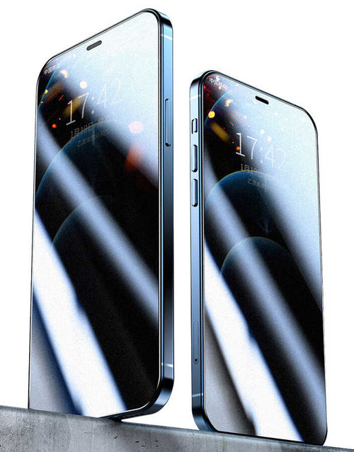 iPhone 12 Pro Zore Fit Hard Mat Privacy Cam Ekran Koruyucu - Siyah