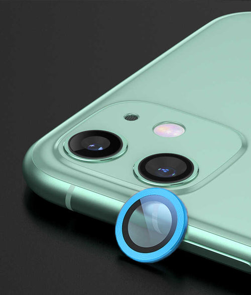 iPhone 12 Zore CL-02 Kamera Lens Koruyucu - Mavi