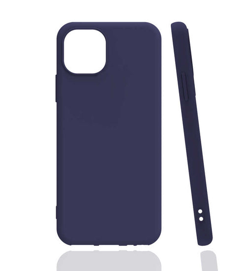 iPhone 13 Kılıf Zore Biye Silikon - Lacivert