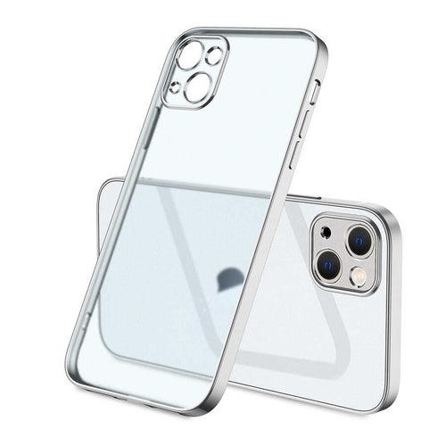 iPhone 13 Kılıf Zore Mat Gbox Kılıf - Gümüş