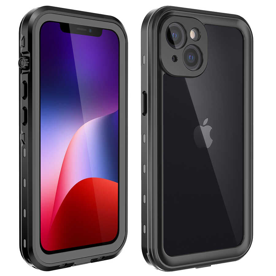 iPhone 13 Mini Kılıf 1-1 Su Geçirmez Kılıf - Siyah