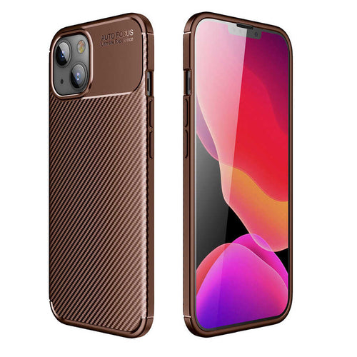 iPhone 13 Mini Kılıf Zore Negro Silikon Kılıf - Kahverengi