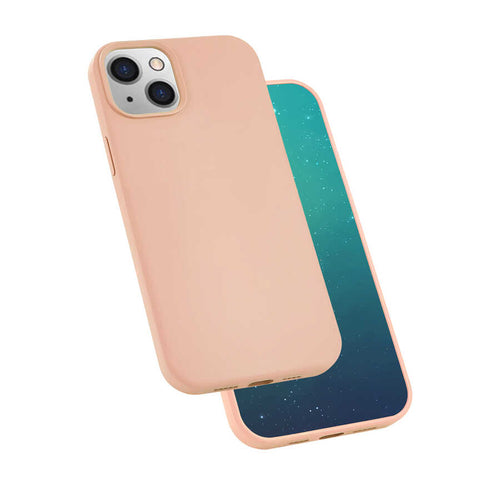 iPhone 13 Mini Kılıf Zore Silk Silikon - Pembe