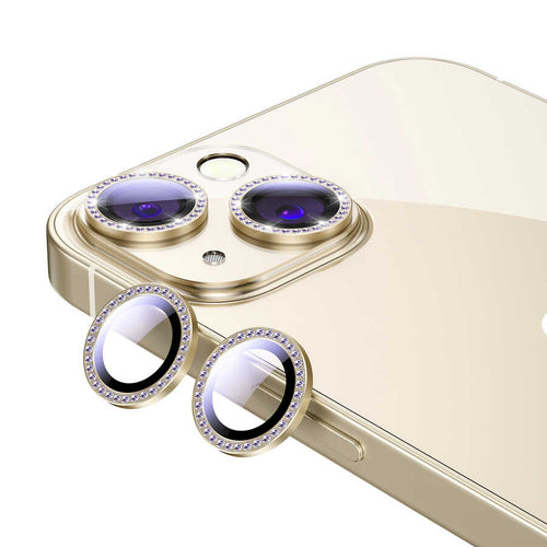 iPhone 13 Mini Zore CL-06 Kamera Lens Koruyucu - Gold