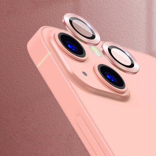 iPhone 13 Mini Zore CL-07 Kamera Lens Koruyucu - Rose Gold