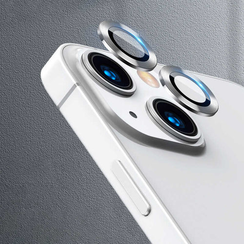 iPhone 13 Mini Zore CL-07 Kamera Lens Koruyucu - Gümüş