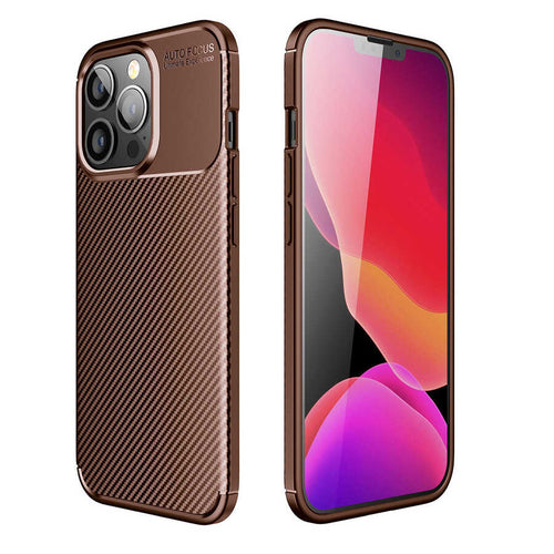 iPhone 13 Pro Kılıf Zore Negro Silikon Kılıf - Kahverengi