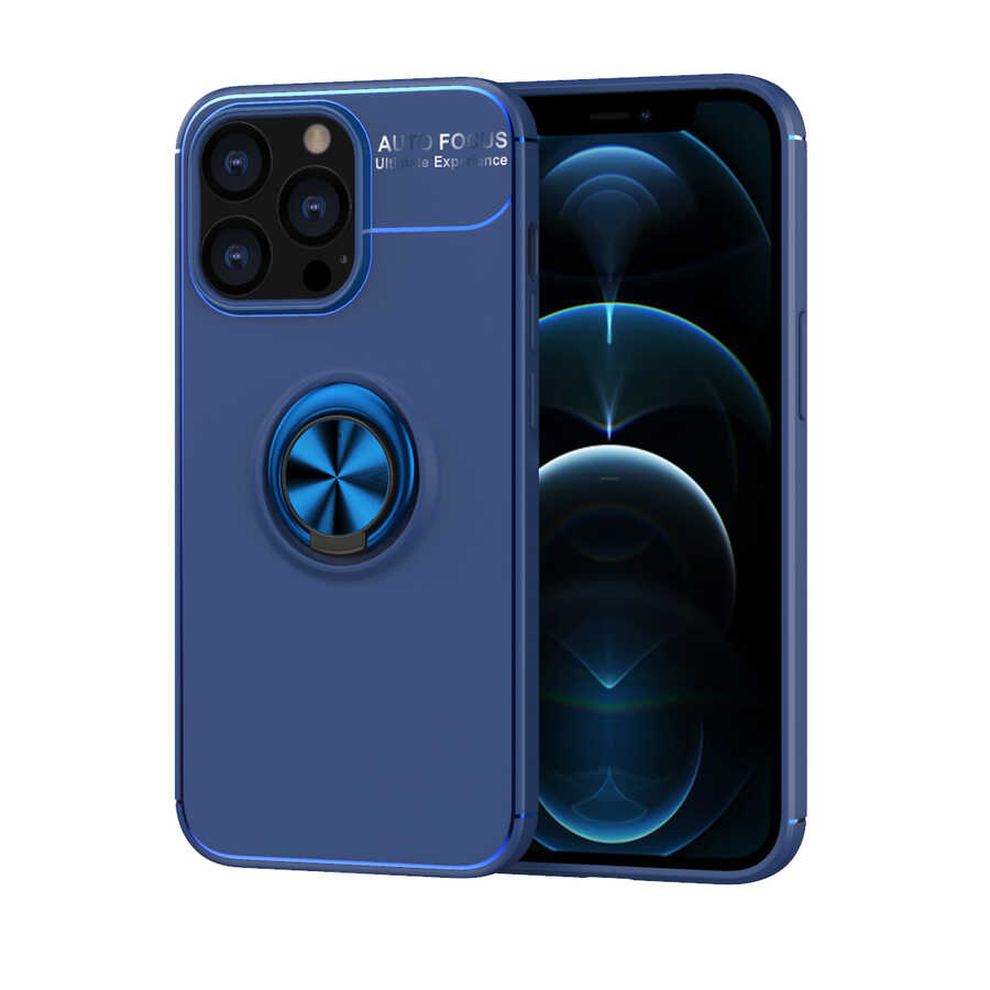 iPhone 13 Pro Kılıf Zore Ravel Silikon Kılıf - Mavi