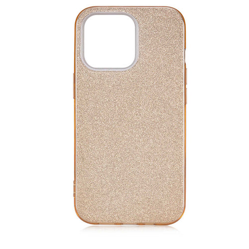 iPhone 13 Pro Kılıf Zore Shining Silikon - Gold