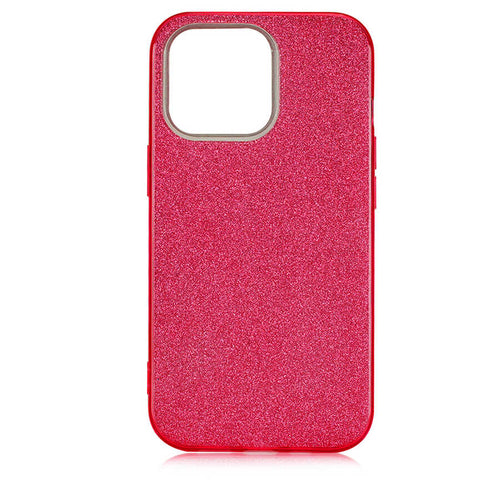iPhone 13 Pro Kılıf Zore Shining Silikon - Kırmızı