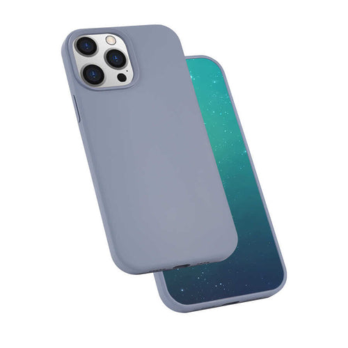 iPhone 13 Pro Kılıf Zore Silk Silikon - Lila