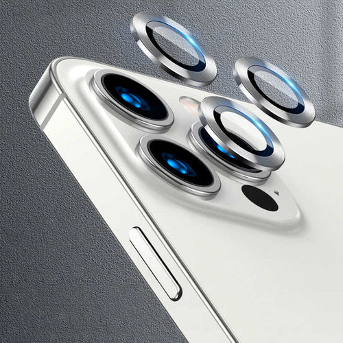 iPhone 13 Pro Max Zore CL-04 Kamera Lens Koruyucu - Gümüş