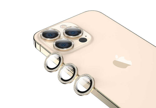 iPhone 13 Pro Zore CL-06 Kamera Lens Koruyucu - Gold
