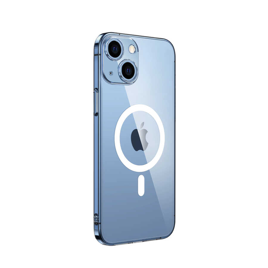 iPhone 14 Kılıf Kamera Korumalı M-safe Sert PC Zore Porto Kılıf - Renksiz