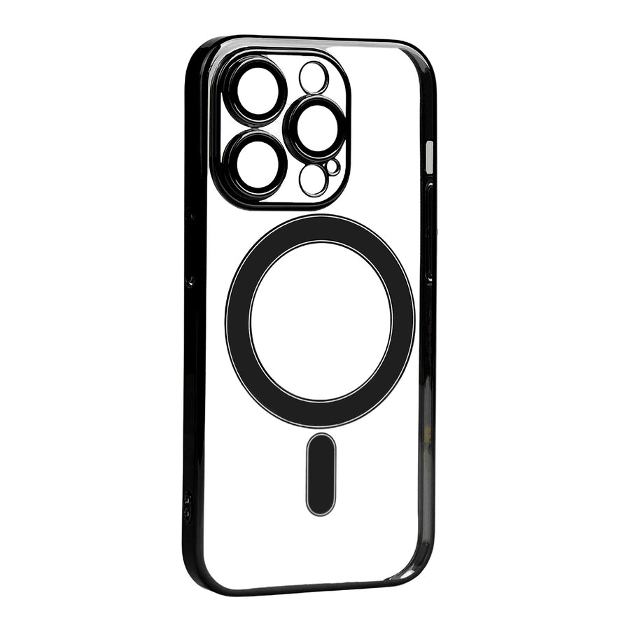 iPhone 14 Pro Kılıf Kamera Korumalı M-safe Sert PC Zore Porto Kılıf - Siyah