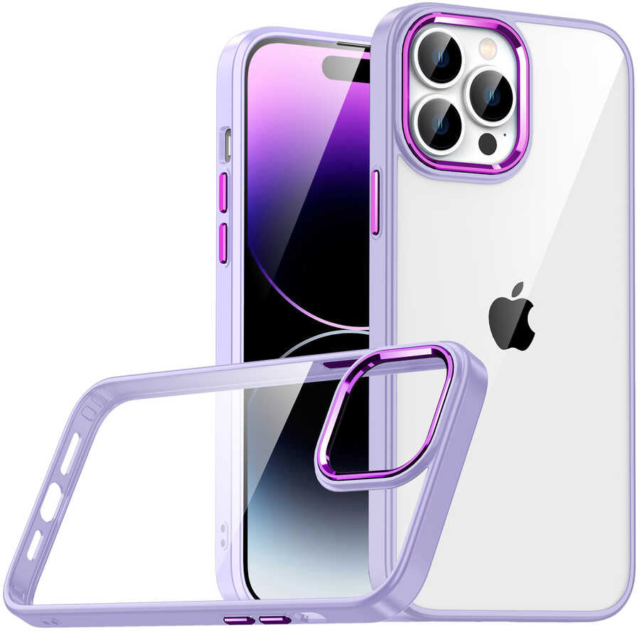iPhone 14 Pro Kılıf Zore Flora Kılıf - Lila
