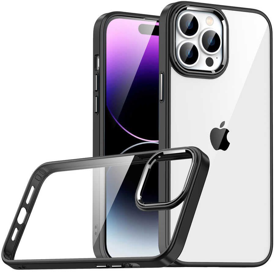 iPhone 14 Pro Kılıf Zore Flora Kılıf - Siyah