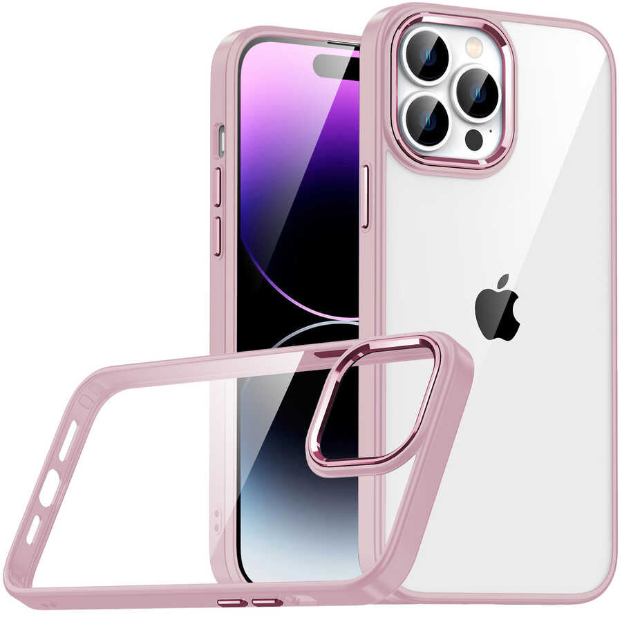 iPhone 14 Pro Kılıf Zore Flora Kılıf - Rose Gold