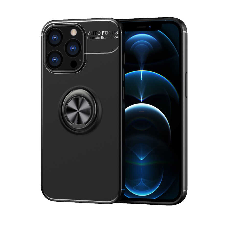 iPhone 14 Pro Kılıf Zore Ravel Silikon Kılıf - Siyah