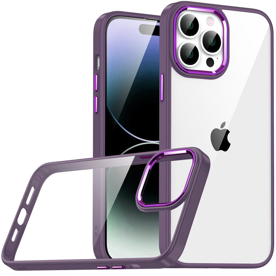iPhone 14 Pro Max Kılıf Zore Flora Kılıf - Derin Mor
