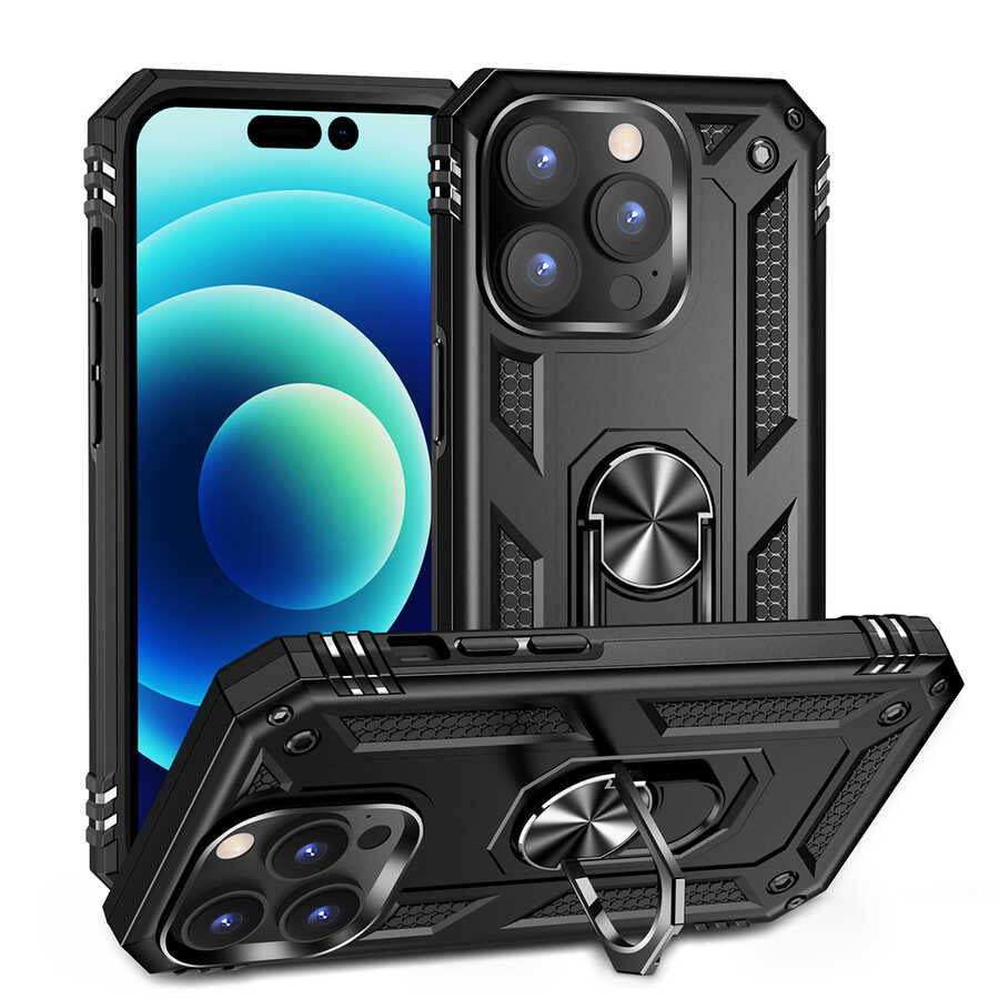 iPhone 14 Pro Max Kılıf Zore Vega Kılıf - Siyah