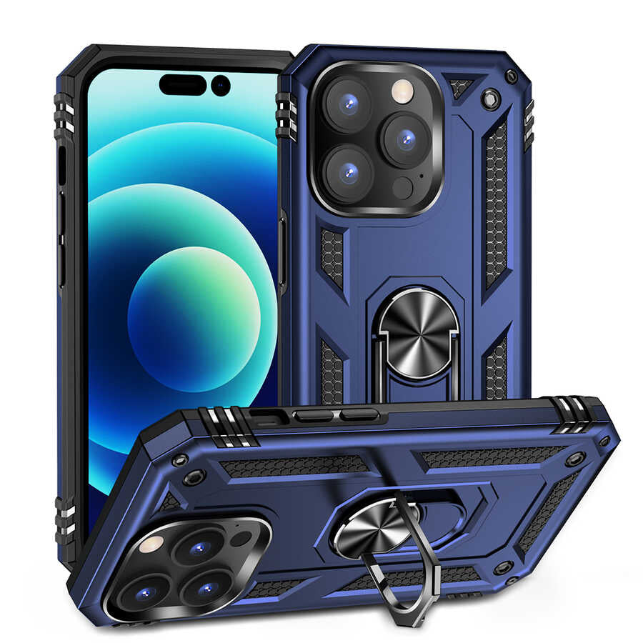 iPhone 14 Pro Max Kılıf Zore Vega Kılıf - Mavi