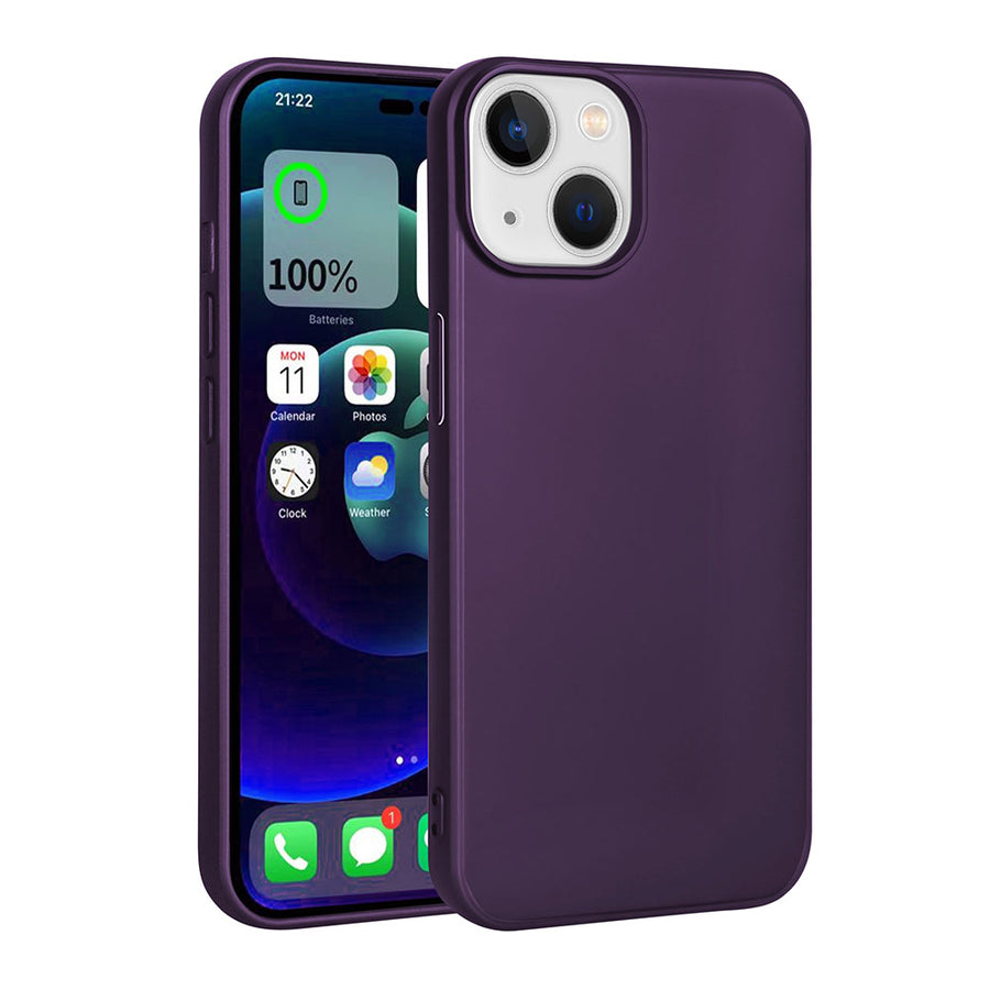 iPhone 15 Kılıf Zore Premier Silikon Kılıf - Derin Mor