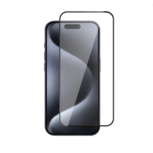iPhone 15 Plus Zore 3D Rika Temperli Cam Ekran Koruyucu - Siyah