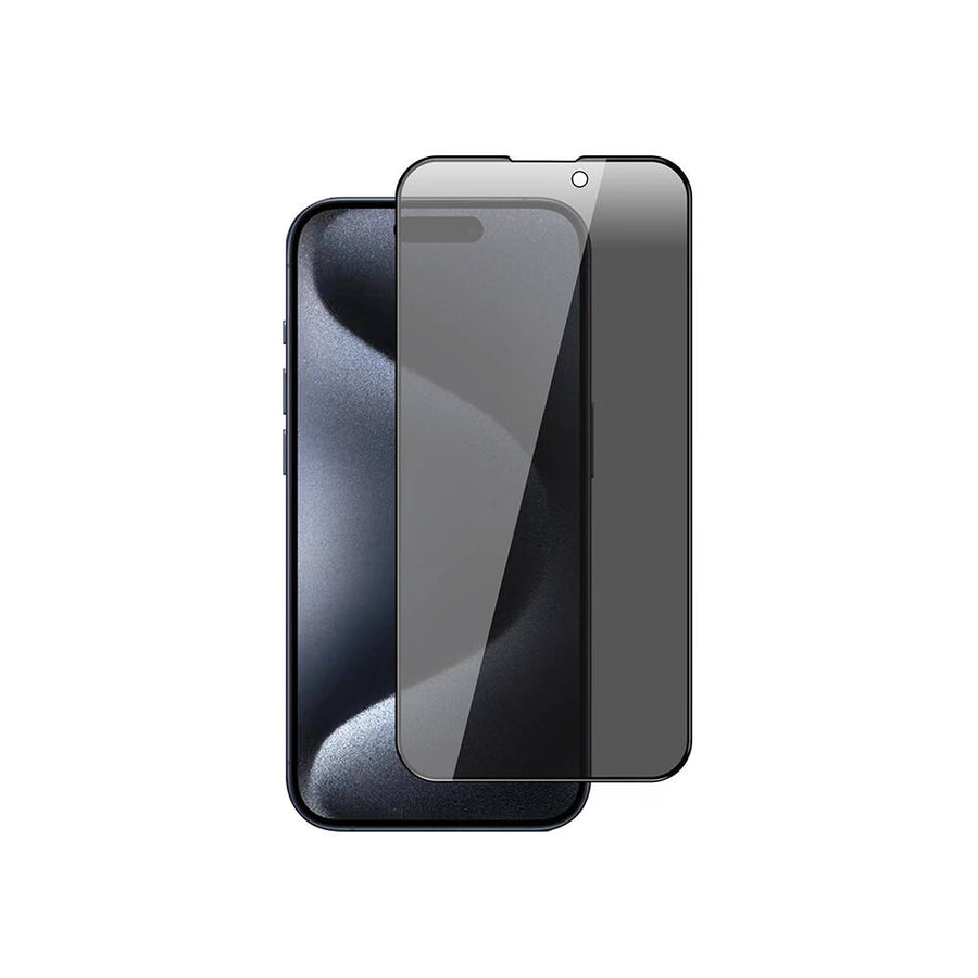 iPhone 15 Plus Zore New 5D Privacy Temperli Ekran Koruyucu - Siyah