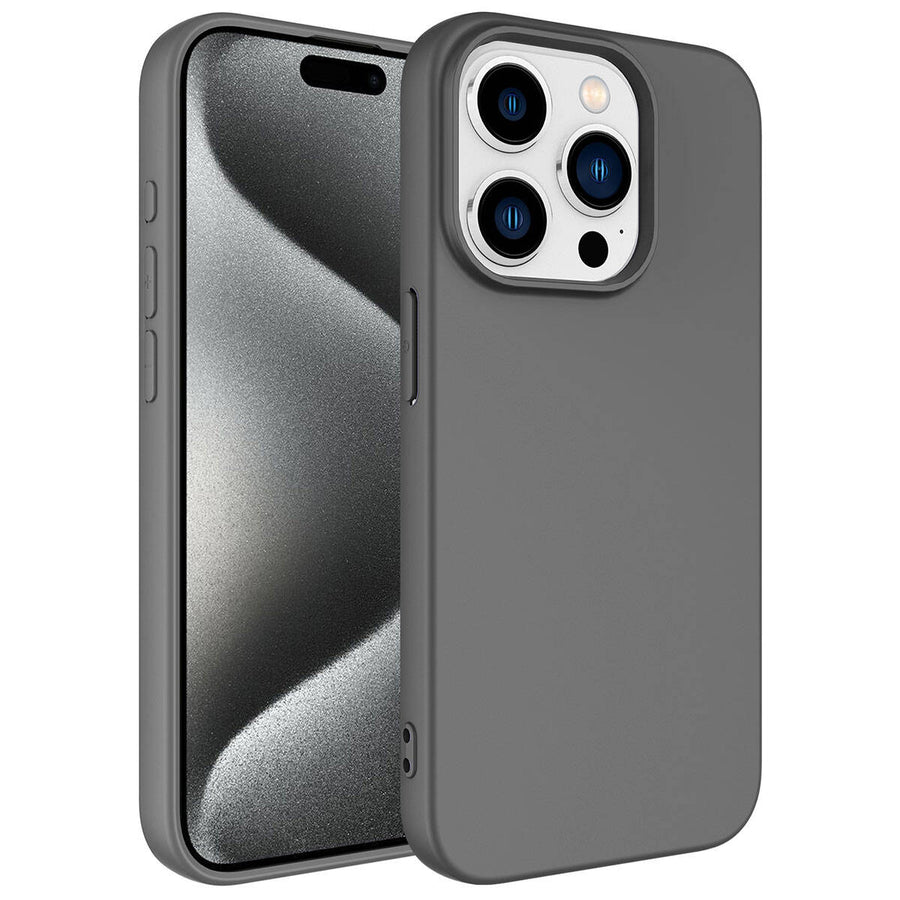 iPhone 15 Pro Kılıf Zore LSR Lansman Kılıf - Koyu Gri