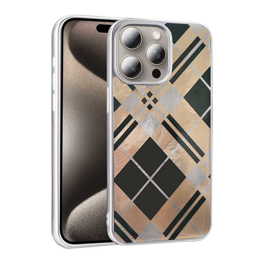 iPhone 15 Pro Max Kılıf Desenli Zore Mep Kılıf - Geometrik