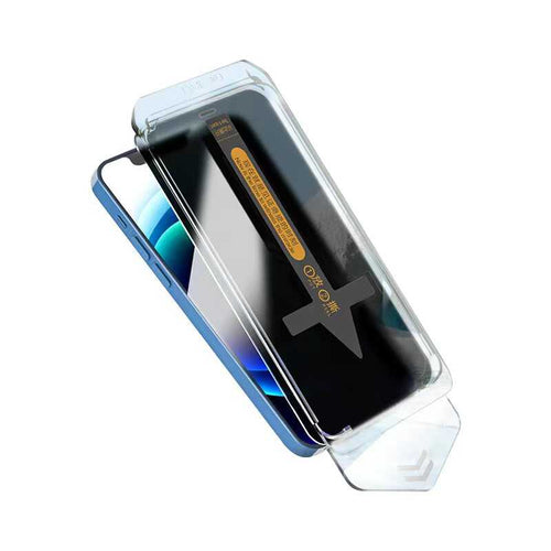 iPhone 16 Hayalet Ekran Koruyucu Zore Süper Fast Privacy Film - Siyah
