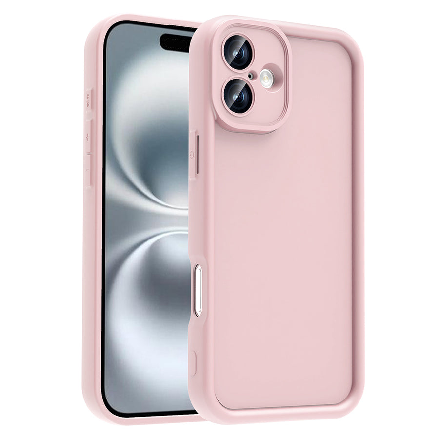 iPhone 16 Plus Kılıf Kamera Korumalı Zore Ananas Kılıf - Pembe