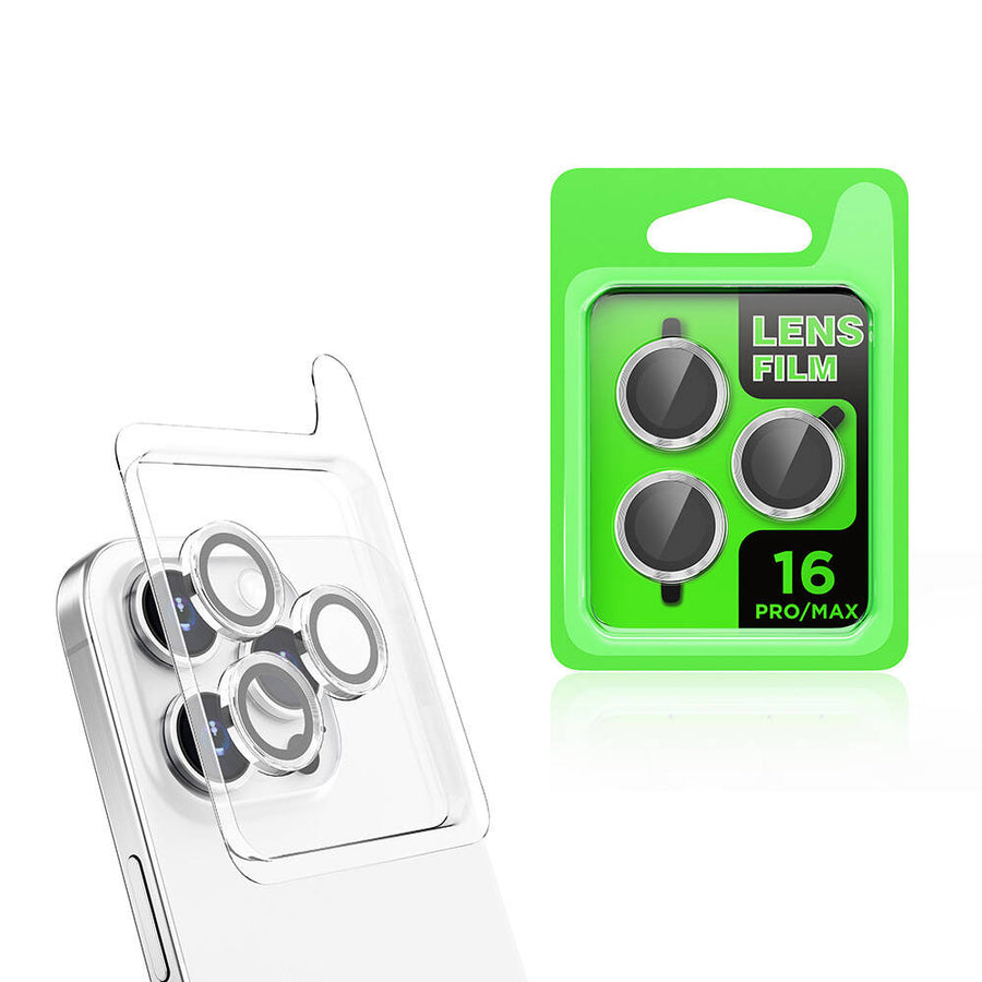 iPhone 16 Pro Max Zore CL-07 Kamera Lens Koruyucu - Gümüş