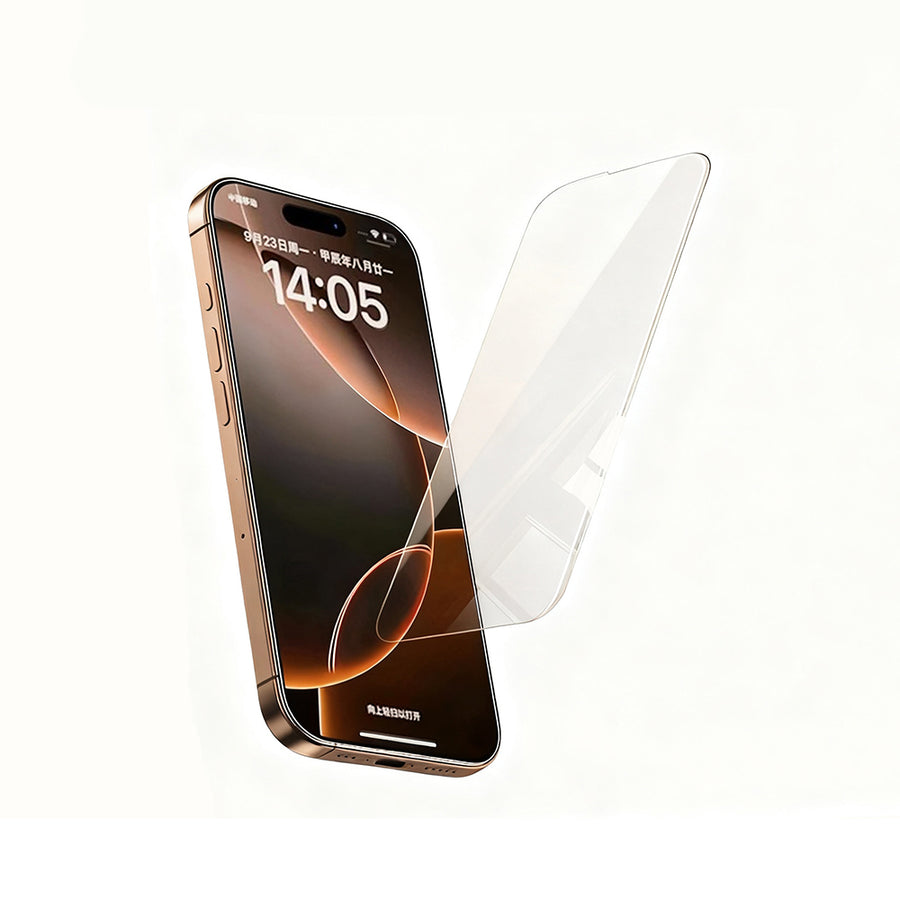 iPhone 16 Pro Zore 3D Mobi HD Temperli Cam Ekran Koruyucu - Şeffaf