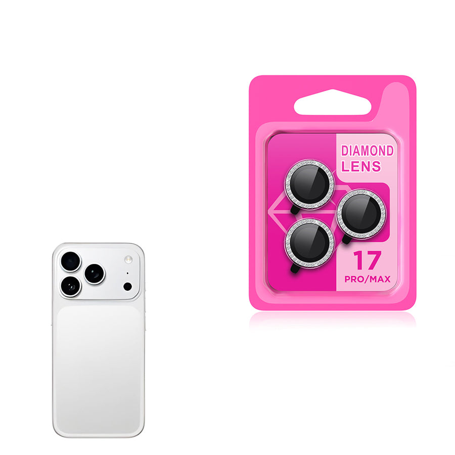 iPhone 17 Pro Max Zore CL-06 Kamera Lens Koruyucu - Titanyum-Gümüş