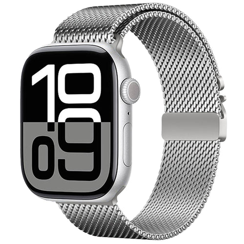 Watch 10 42mm Zore KRD-121 Metal Hasır Kordon - Gümüş