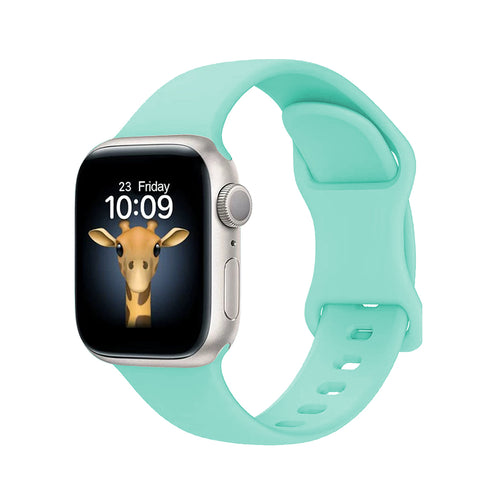Watch 10 42mm Zore KRD-131 Silikon Kordon Strap Kayış - Açık Yeşil