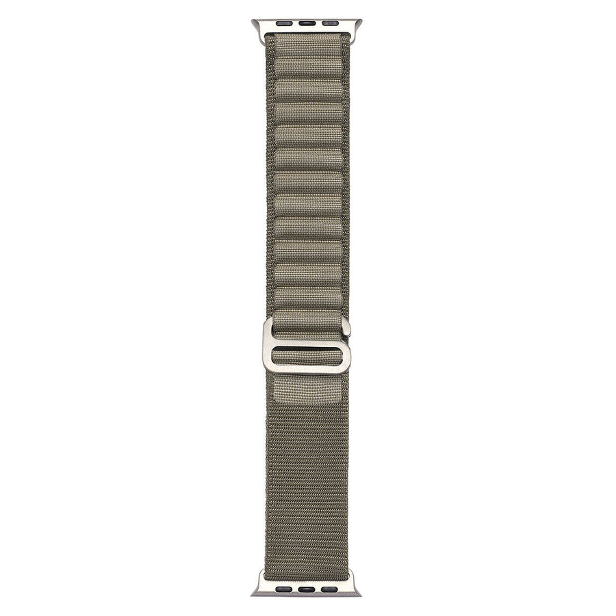 Watch 10 42mm Zore KRD-74 Hasır Kordon - Açık Yeşil