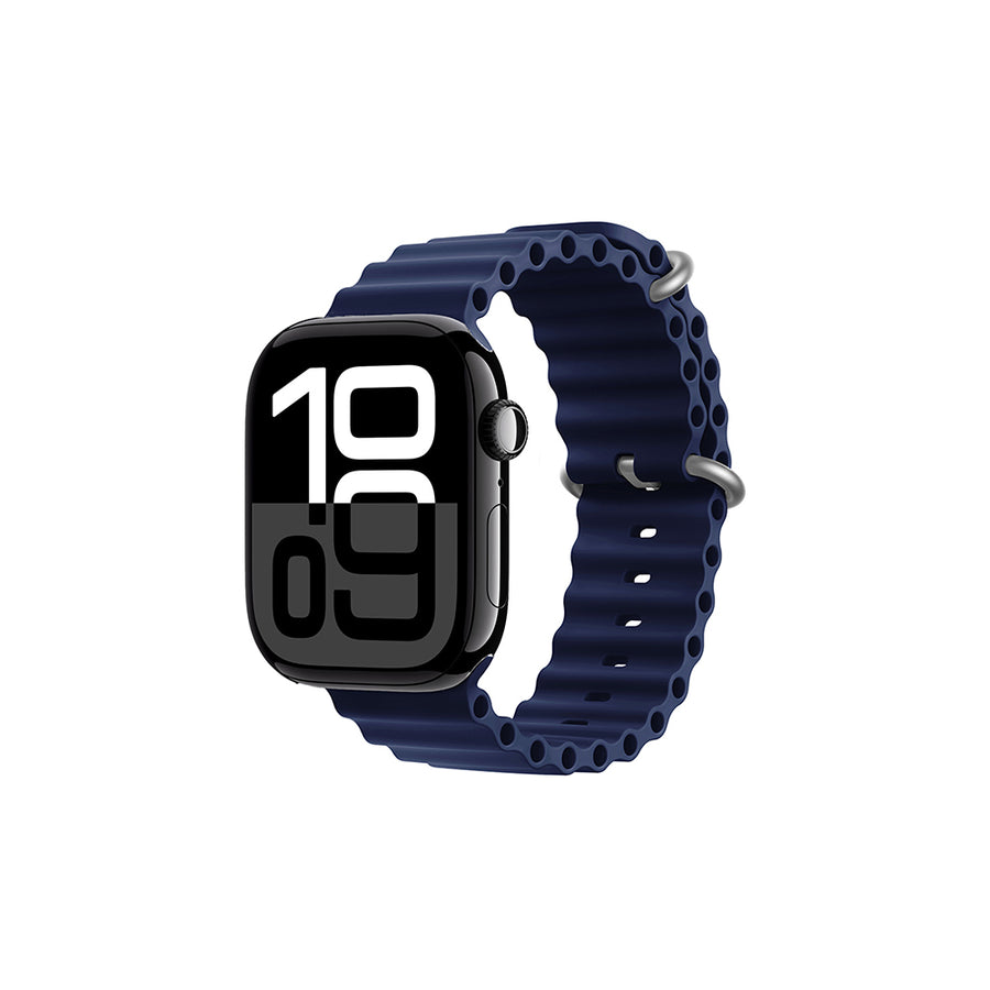 Watch 10 42mm Zore KRD-75 Silikon Kordon - Lacivert