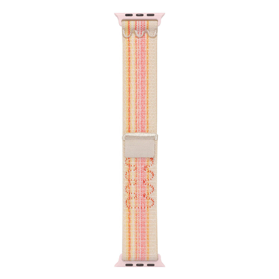 Watch 10 46mm KRD-91 Hasır Kordon Strap Kayış - Pembe