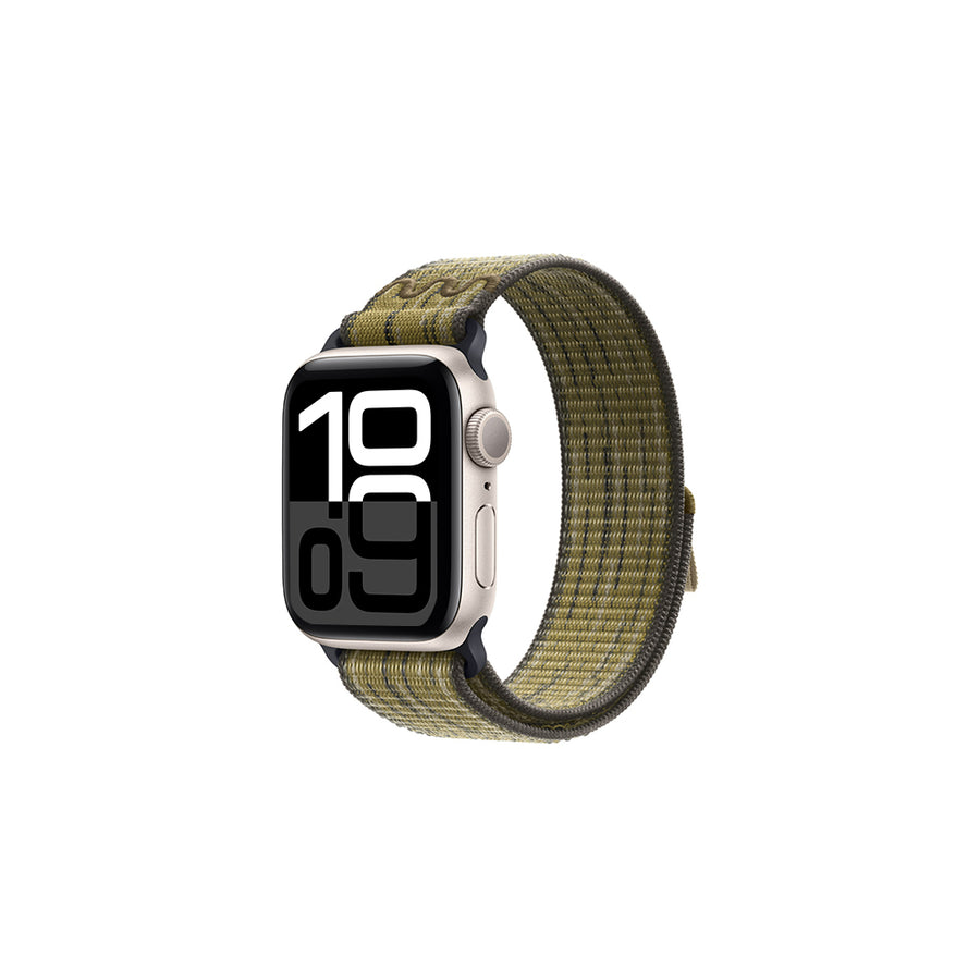 Watch 10 46mm KRD-91 Hasır Kordon Strap Kayış - Yeşil-Gri