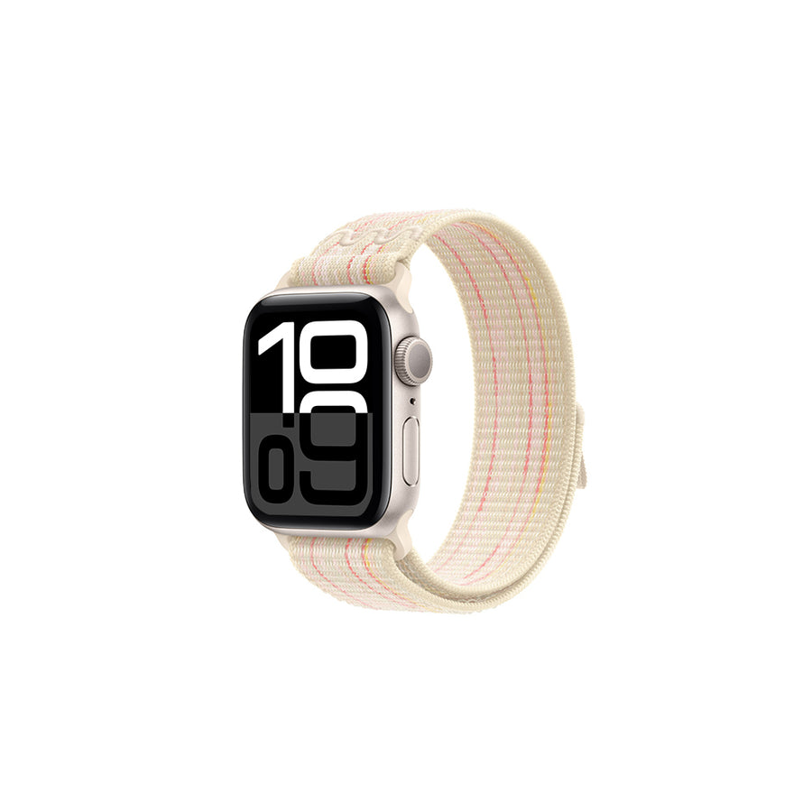 Watch 10 46mm KRD-91 Hasır Kordon Strap Kayış - Starlight-Pembe