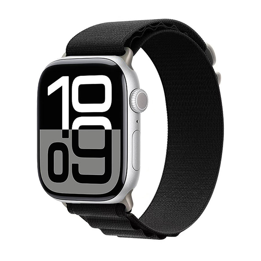 Watch 10 46mm Zore KRD-74 Hasır Kordon - Siyah